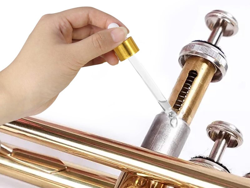 Danchet 2 pcs Synthetic Piston Valve Oil for Trumpet,Tuba and Brass Instruments 1.02 fl.oz/30ml/pcs - Image 3